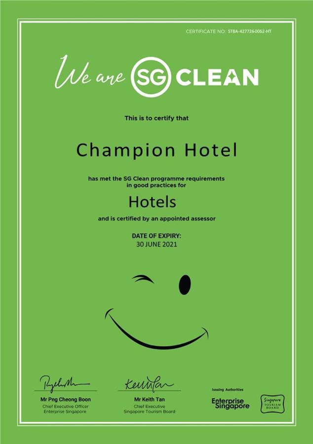 Champion Hotel Singapura Exterior foto